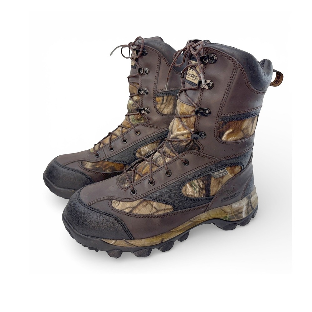 Irish Setter Red Wing Ridge Topper 9" Boots Mens 10 EE Waterproof Camo Warm 600g